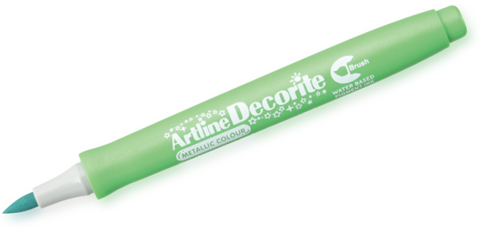 Artline Decorite Brush metallicgreen