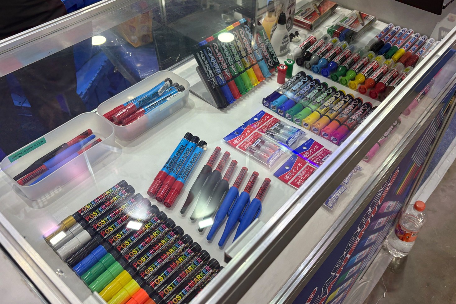 A scene showing Artline products on display.