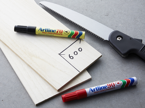 Artline EK 90 Brown Permanent Marker Chisel