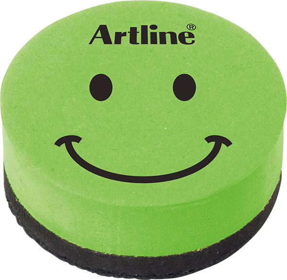 Artline Borrador magnético tipo cara sonriente