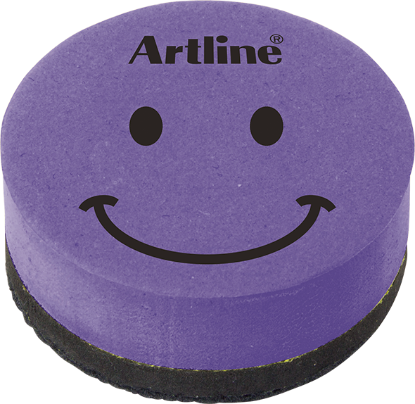 Artline Borrador magnético tipo cara sonriente