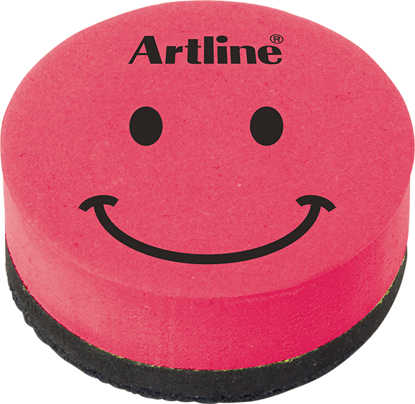 Artline Borrador magnético tipo cara sonriente