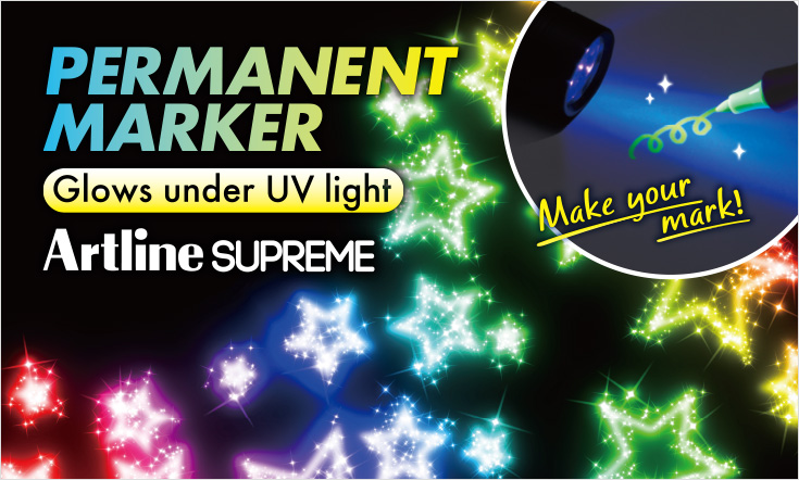 Foto de Artline SUPREME PERMANENT MARKER Glows under UV light