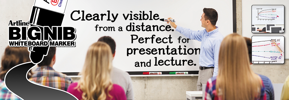 Clearly visible from a distance. Perfect for presentation and lecture.