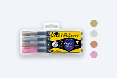 SHACHIHATA Artline Supreme Metallic Marker - 1.0 mm - Metallic Purple