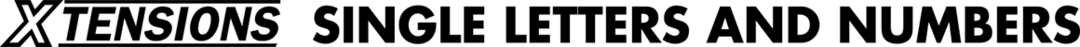 XTENSIONS LETRAS Y NÚMEROS ÚNICOS