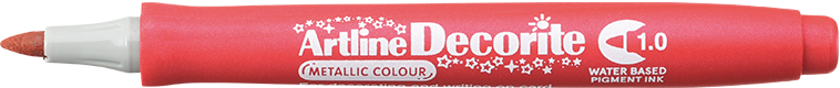 Artline Decorite 1.0 rojo metalizado