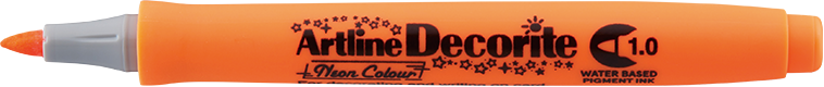 Artline Decorite 1.0 naranja neón