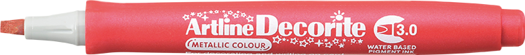 Artline Decorite 3.0 metallicred