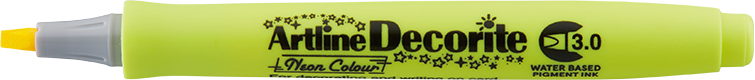 Artline Decorite 3.0 amarillo neón