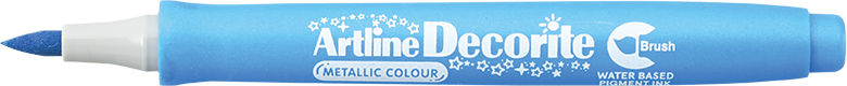 Artline Decorite Brush metallicblue