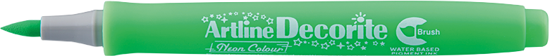 Artline Decorite Brush neongreen