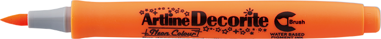 Artline Decorite Brush neonorange