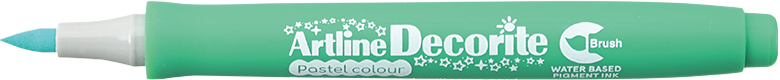 Artline Decorite Brush verde pastel