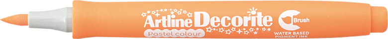 Artline Decorite Brush naranja pastel