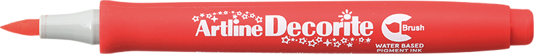 Artline Decorite Brush red