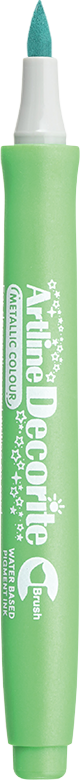 Artline Decorite brush metallicgreen