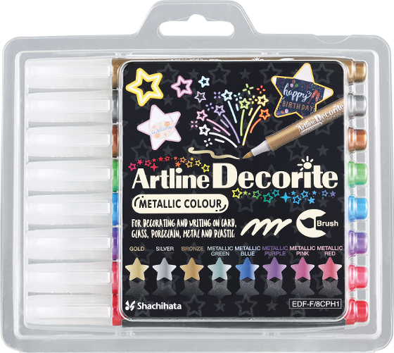 Artline Decorite clamshells brush