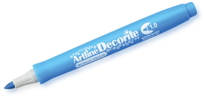 Artline Decorite 1.0 azul metálico