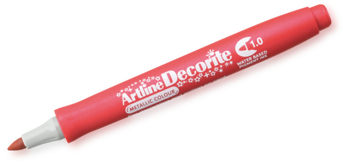 Artline Decorite 1.0 rojo metalizado