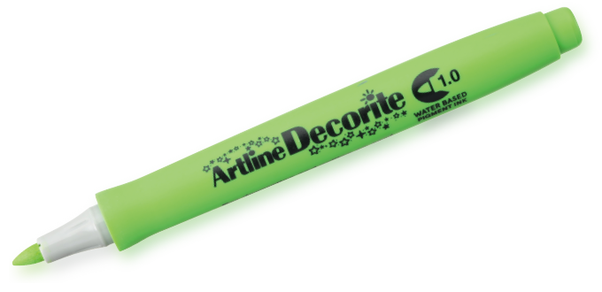 Artline Decorite 1.0 verde amarillo