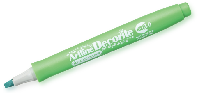 Artline Decorite 3.0 verde metalizado