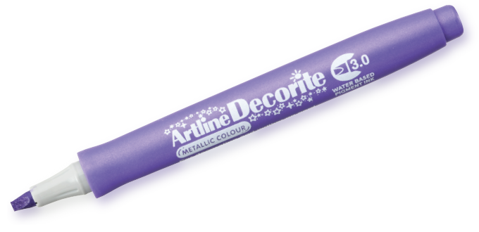 Artline Decorite 3.0 púrpura metalizado