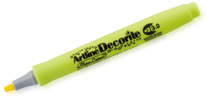 Artline Decorite 3.0 amarillo neón