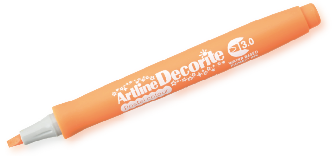 Artline Decorite 3.0 naranja pastel