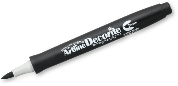 Artline Decorite Brush black