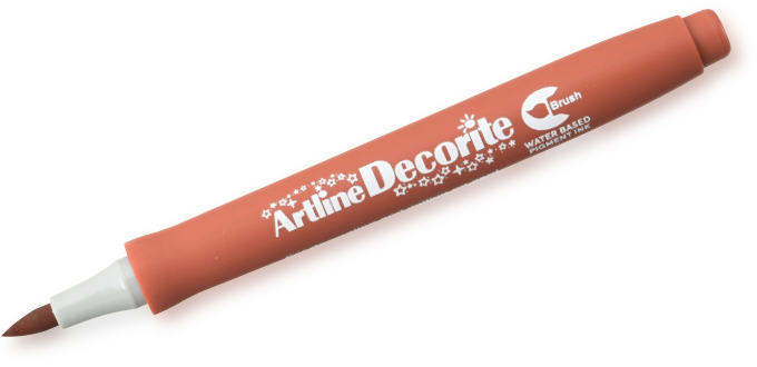 Artline Decorite Brush brown