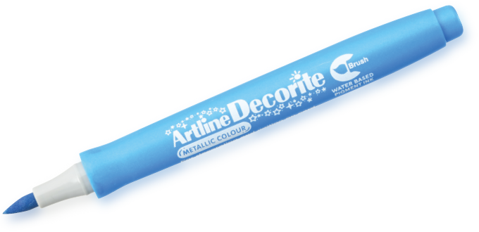 Artline Decorite Brush metallicblue