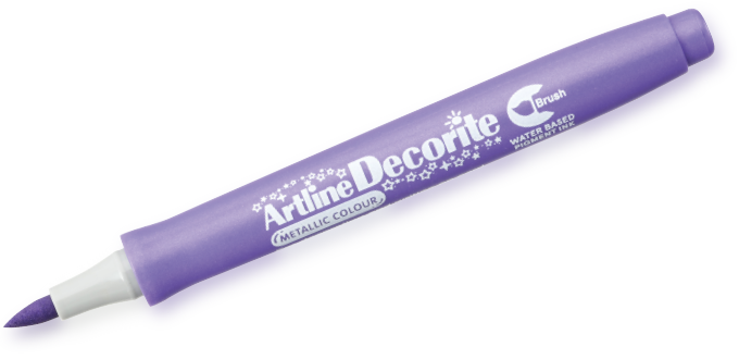 Artline Decorite Brush metallicpurple