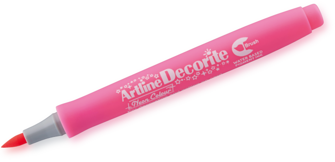 Artline Decorite Brush Rosa neón