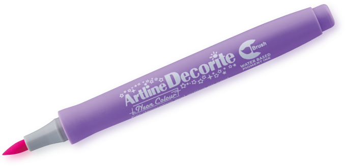 Artline Decorite Brush neonpurple