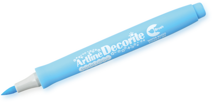 Artline Decorite Brush pastelblue