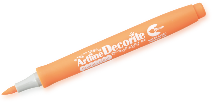 Artline Decorite Brush pastelorange