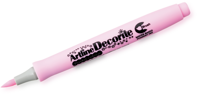 Artline Decorite Brush rosa pastel