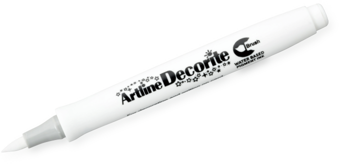 Artline Decorite cepillo blanco