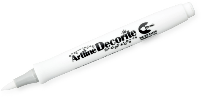 Artline Decorite Brush complejo de salvador blanco